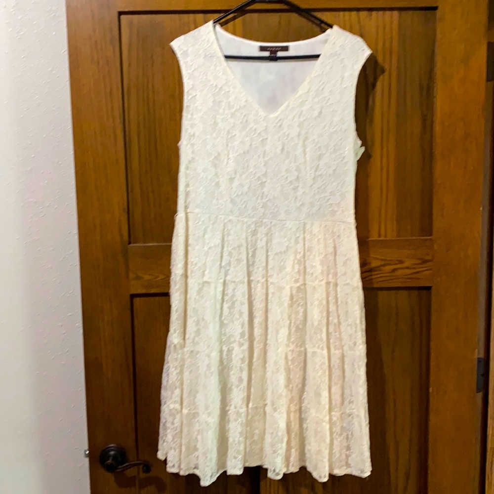 White Fever lace dress size L